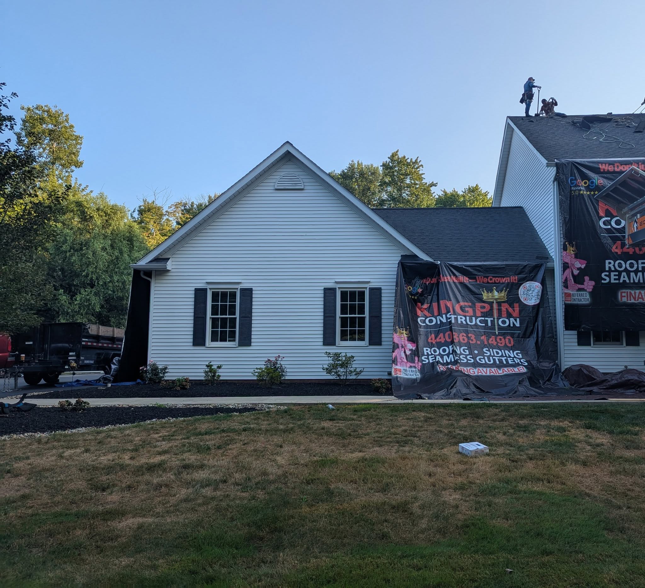 Completed Kingpin roof in Chardon, Ohio
